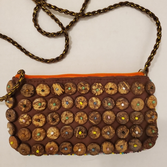 ๐ฅSALE๐ฅDSL Multi.Beaded Small Seashell Crossbody BOHO Style Purse - Picture 11 of 14